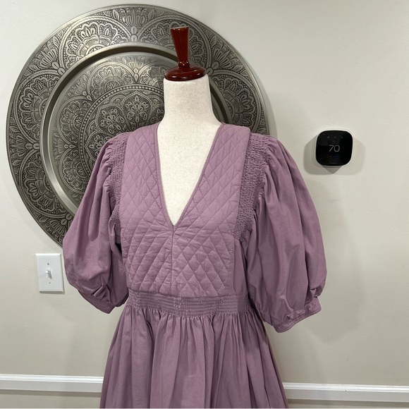 HUNTER BELL lavender quilted top dress - size small - Picture 8 of 11
